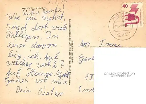 AK / Ansichtskarte Hallig_Groede Hamburger Oland Habel Passagierschiff  Hallig Groede