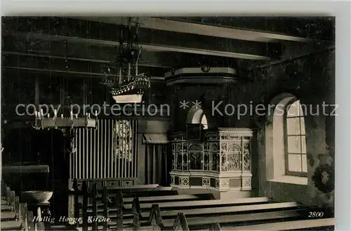 AK / Ansichtskarte Hallig_Hooge Kirche Hallig Hooge