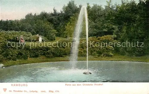 AK / Ansichtskarte Hamburg Ohlsdorfer Friedhof Brunnen Hamburg