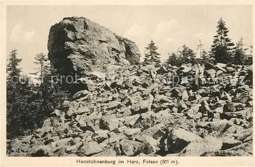 AK / Ansichtskarte Hanskuehnenburg Felsen Natur Hanskuehnenburg