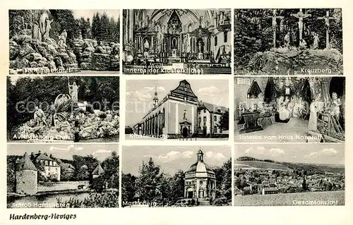 AK / Ansichtskarte Hardenberg_Neviges Christi Himmelfahrt Kreuzberg Marienberg Schloss Hardenberg Neviges