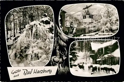 AK / Ansichtskarte Harzburg_Bad Schwebebahn Wild Winterlandschaften Harzburg_Bad