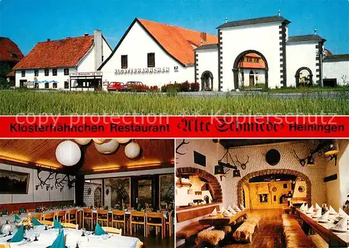 AK / Ansichtskarte Heiningen_Wolfenbuettel Alte Schmiede Speisesaal Restaurant Heiningen Wolfenbuettel