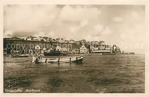 AK / Ansichtskarte Helgoland Kurhaus Helgoland