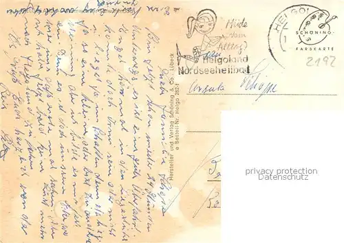 AK / Ansichtskarte Helgoland Warmwasserschwimmbad Helgoland