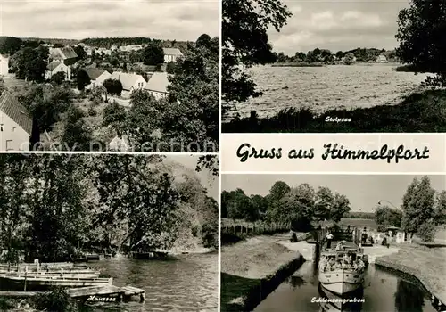 AK / Ansichtskarte Himmelpfort Panorama Stolpsee Haussee Schleusengraben Himmelpfort