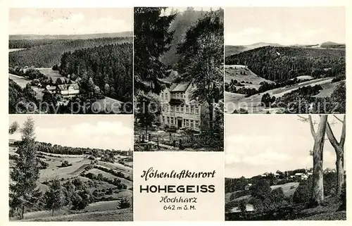 AK / Ansichtskarte Hohegeiss_Harz Panorama Hotel Hohegeiss Harz