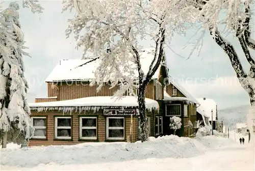 AK / Ansichtskarte Hohegeiss_Harz Cafe Pension Brockenblick Hohegeiss Harz