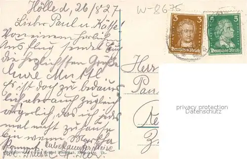 AK / Ansichtskarte Hoelle_Bad_Steben Hotel Pension Koenig David Hoelle_Bad_Steben