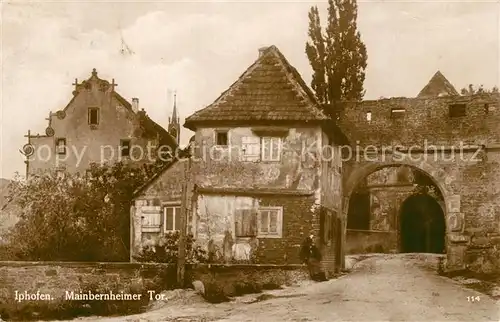 AK / Ansichtskarte Iphofen Mainbernheimer Tor Iphofen