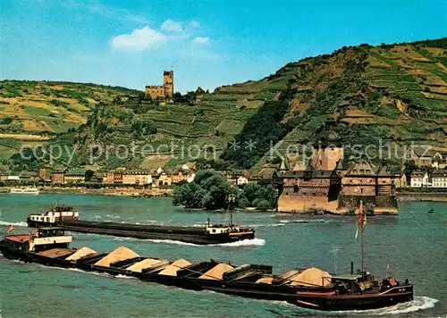 AK / Ansichtskarte Kaub_Rhein Burg Gutenfels Kaub_Rhein