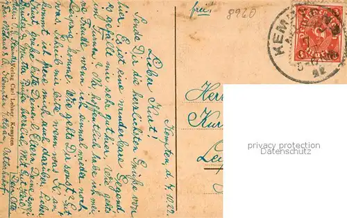 AK / Ansichtskarte Kempten_Allgaeu Altstadt Kempten Allgaeu