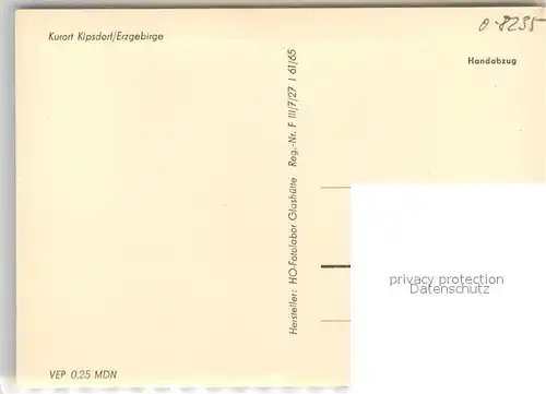 AK / Ansichtskarte Kipsdorf Teilansicht Kurort im Erzgebirge Handabzug Kipsdorf