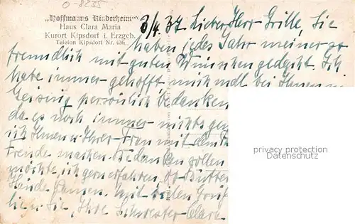 AK / Ansichtskarte Kipsdorf Hoffmann s Kinderheim Kipsdorf