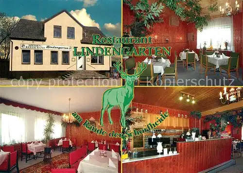 AK / Ansichtskarte Klosterfelde Restaurant Lindengarten Gastraeume Theke Klosterfelde