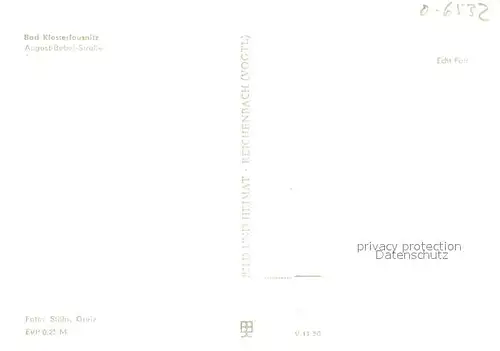 AK / Ansichtskarte Klosterlausnitz_Bad August Bebel Strasse Kirche Klosterlausnitz_Bad