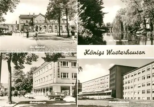 AK / Ansichtskarte Koenigs Wusterhausen Bahnhof Kreiskrankenhaus  Koenigs Wusterhausen