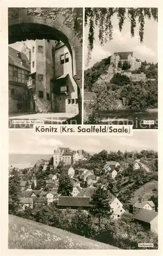 AK / Ansichtskarte Koenitz Innenhof Schloss Panorama Koenitz