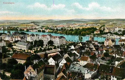 AK / Ansichtskarte Konstanz_Bodensee Stadtpanorama Konstanz_Bodensee