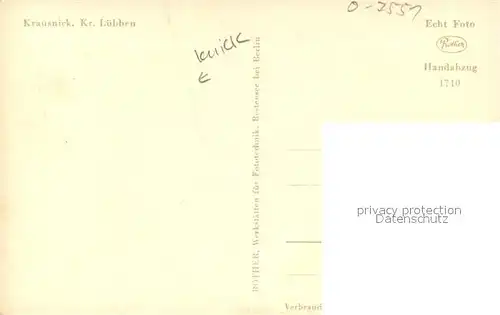 AK / Ansichtskarte Krausnick Panorama  Krausnick