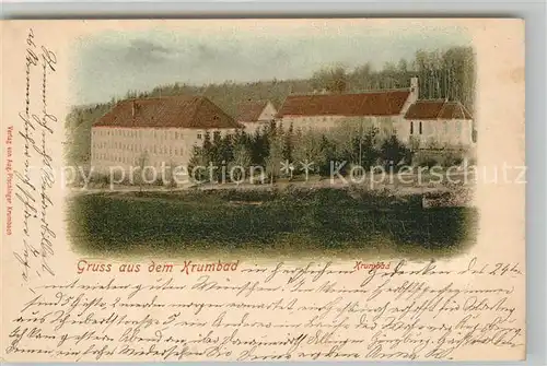AK / Ansichtskarte Krumbad Sanatorium Krumbad