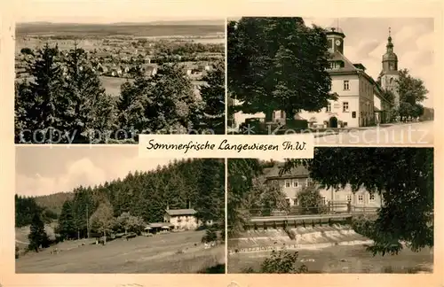 AK / Ansichtskarte Langewiesen Kirche Wehr Panorama Langewiesen