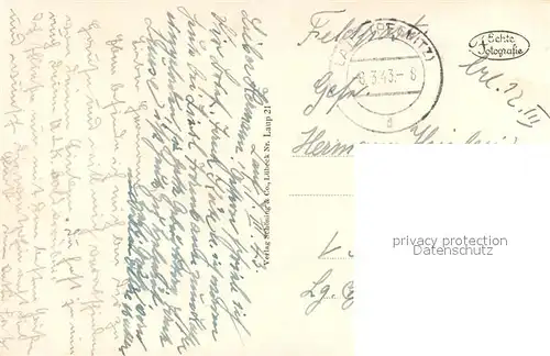 AK / Ansichtskarte Lauf_Pegnitz Markt mit Johanniskirche Feldpost Lauf Pegnitz