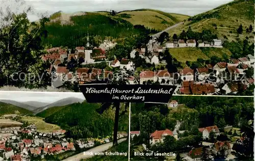 AK / Ansichtskarte Lautenthal_Harz Panorama Schulberg  Lesehalle Lautenthal Harz