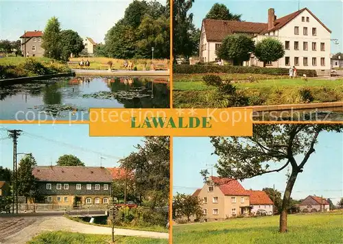 AK / Ansichtskarte Lawalde Seerosenteich FDGB Vertragshaus Kretscham Teilansicht OT Drachenschwanz Lawalde