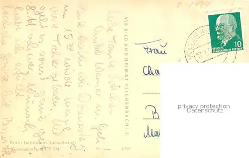 AK / Ansichtskarte Leegebruch Eichenallee Landambulatorium Pestalozzischule OdF Denkmal Leegebruch