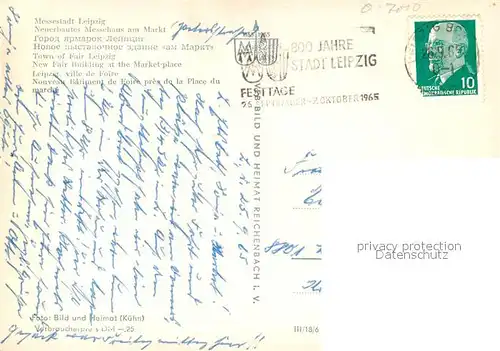 AK / Ansichtskarte Leipzig Neuerbautes Messehaus Markt Leipzig
