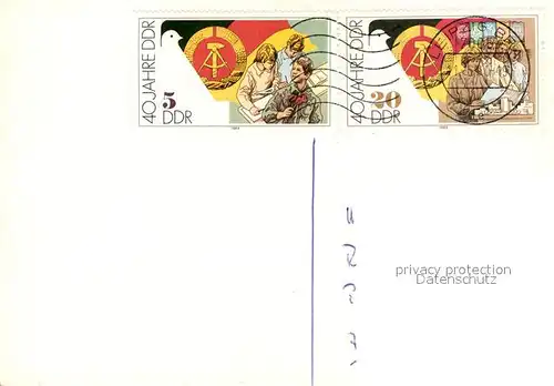 AK / Ansichtskarte Leipzig Universitaetskirche Gesprengt 1968 Zeichnung Leipzig