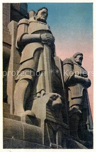 AK / Ansichtskarte Leipzig Voelkerschlachtdenkmal Hueter der Freiheit Leipzig