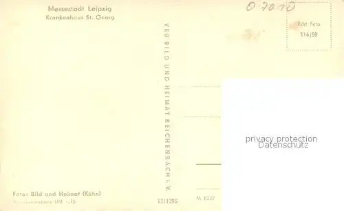 AK / Ansichtskarte Leipzig Krankenkasse Sankt Georg Leipzig