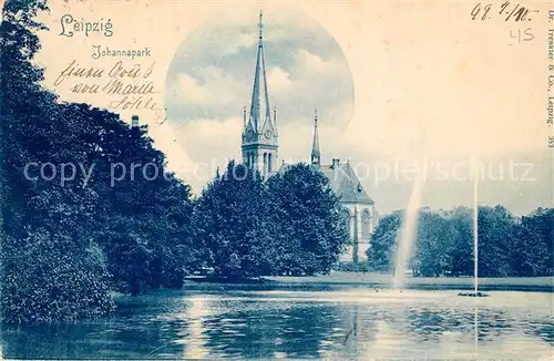 AK / Ansichtskarte Leipzig Johannapark Leipzig