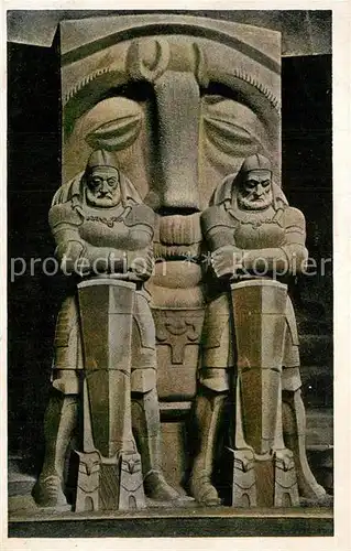 AK / Ansichtskarte Leipzig Kryptapfeiler Voelkerschlachtsdenkmal Leipzig