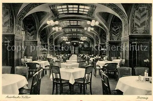 AK / Ansichtskarte Leipzig Restaurant Auerbachs Keller Leipzig