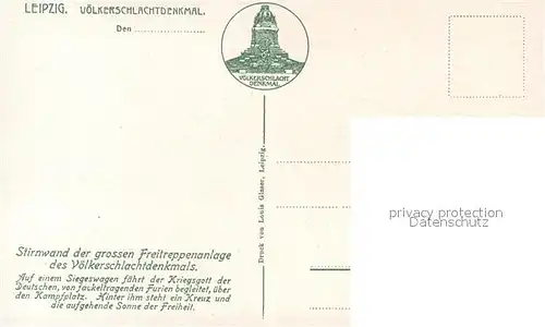 AK / Ansichtskarte Leipzig Voelkerschlachtdenkmal Sankt Michael Leipzig