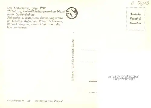 AK / Ansichtskarte Leipzig Der Kaffeebaum Leipzig
