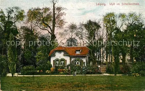 AK / Ansichtskarte Leipzig Idyll im Scheibenholz Leipzig