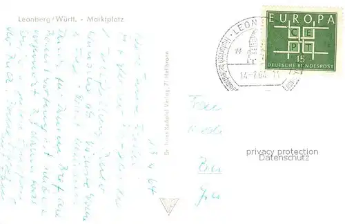 AK / Ansichtskarte Leonberg_Wuerttemberg Marktplatz Fachwerkhaeuser Altstadt Leonberg Wuerttemberg