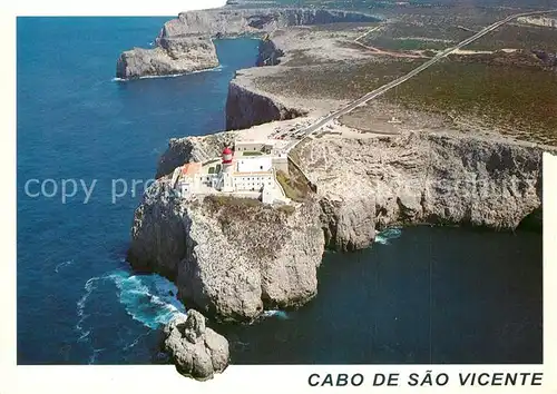 AK / Ansichtskarte Leuchtturm_Lighthouse Cabo de Sao Vicente Algarve Fliegeraufnahme  