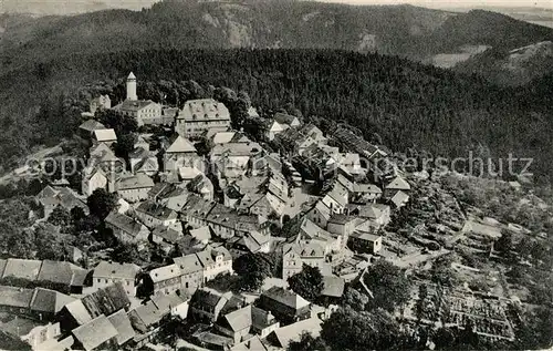 AK / Ansichtskarte Lichtenberg_Oberfranken Fliegeraufnahme Lichtenberg Oberfranken