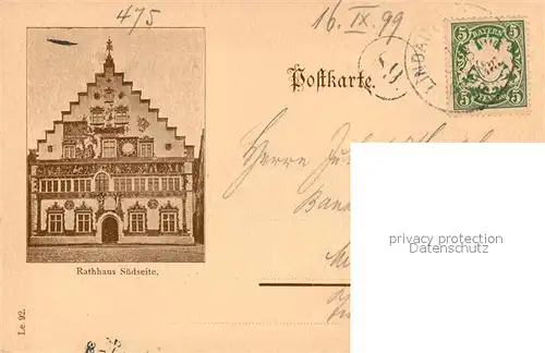 AK / Ansichtskarte Lindau_Bodensee Rathaus Lindau Bodensee