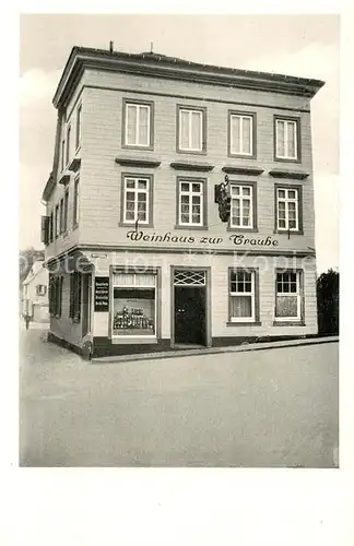 AK / Ansichtskarte Linz_Rhein Weinhaus zur Traube aeltestes Haus am Platze Linz_Rhein