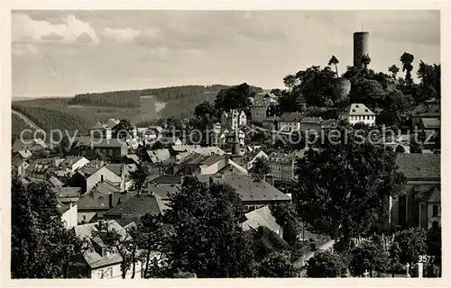AK / Ansichtskarte Lobenstein_Bad Panorama von der Franz Heynisch Hoehe Turm Lobenstein_Bad