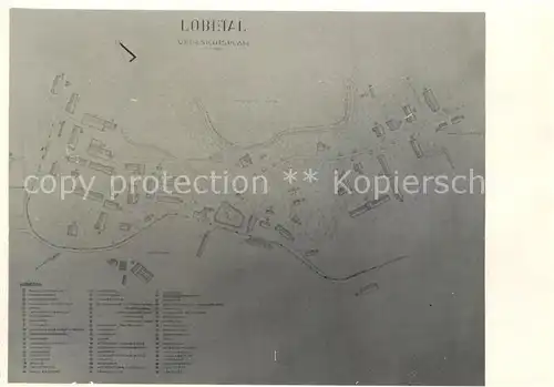 AK / Ansichtskarte Lobetal Hoffnungstaler Anstalten Anlagenplan Lobetal