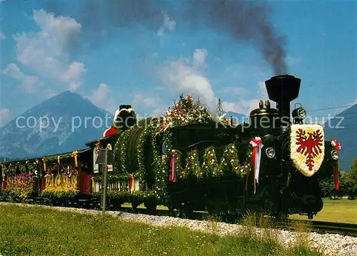AK / Ansichtskarte Lokomotive Zillertaler Blumenzug  