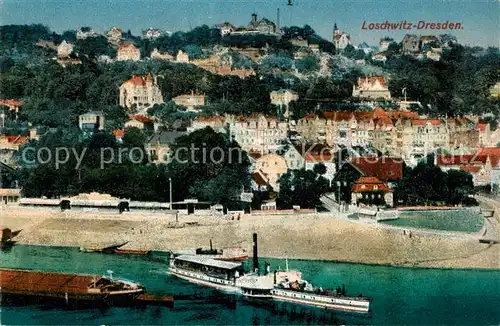 AK / Ansichtskarte Loschwitz_Dresden Panorama Loschwitz Dresden