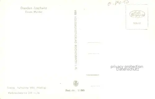 AK / Ansichtskarte Loschwitz_Dresden Blaues Wunder Loschwitz Dresden